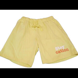 Mountain Ridge Womens Fleece Yellow Bermuda Stay Cation Shorts Size Large​​​